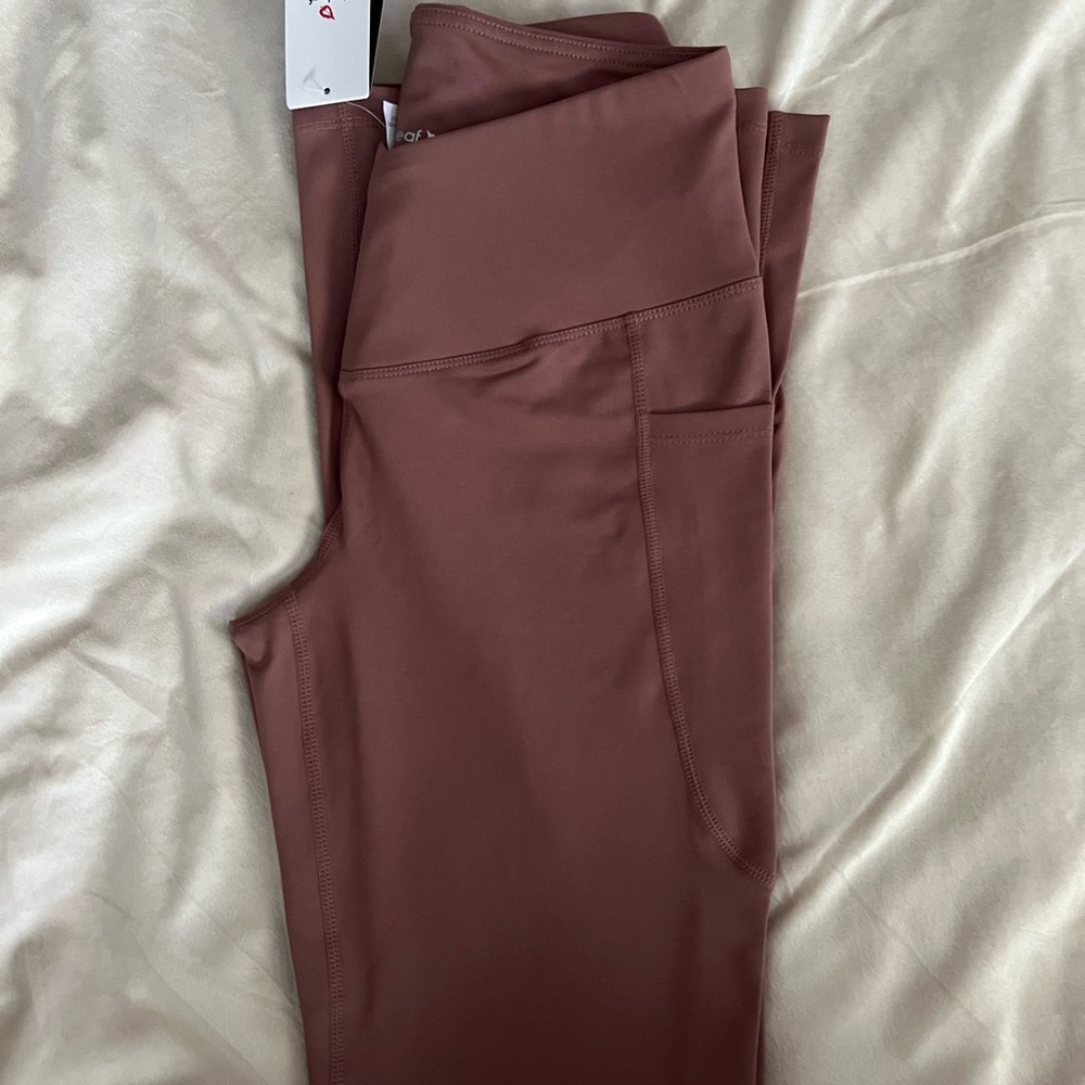 NWT Baleaf Mauve Flare Yoga Pants